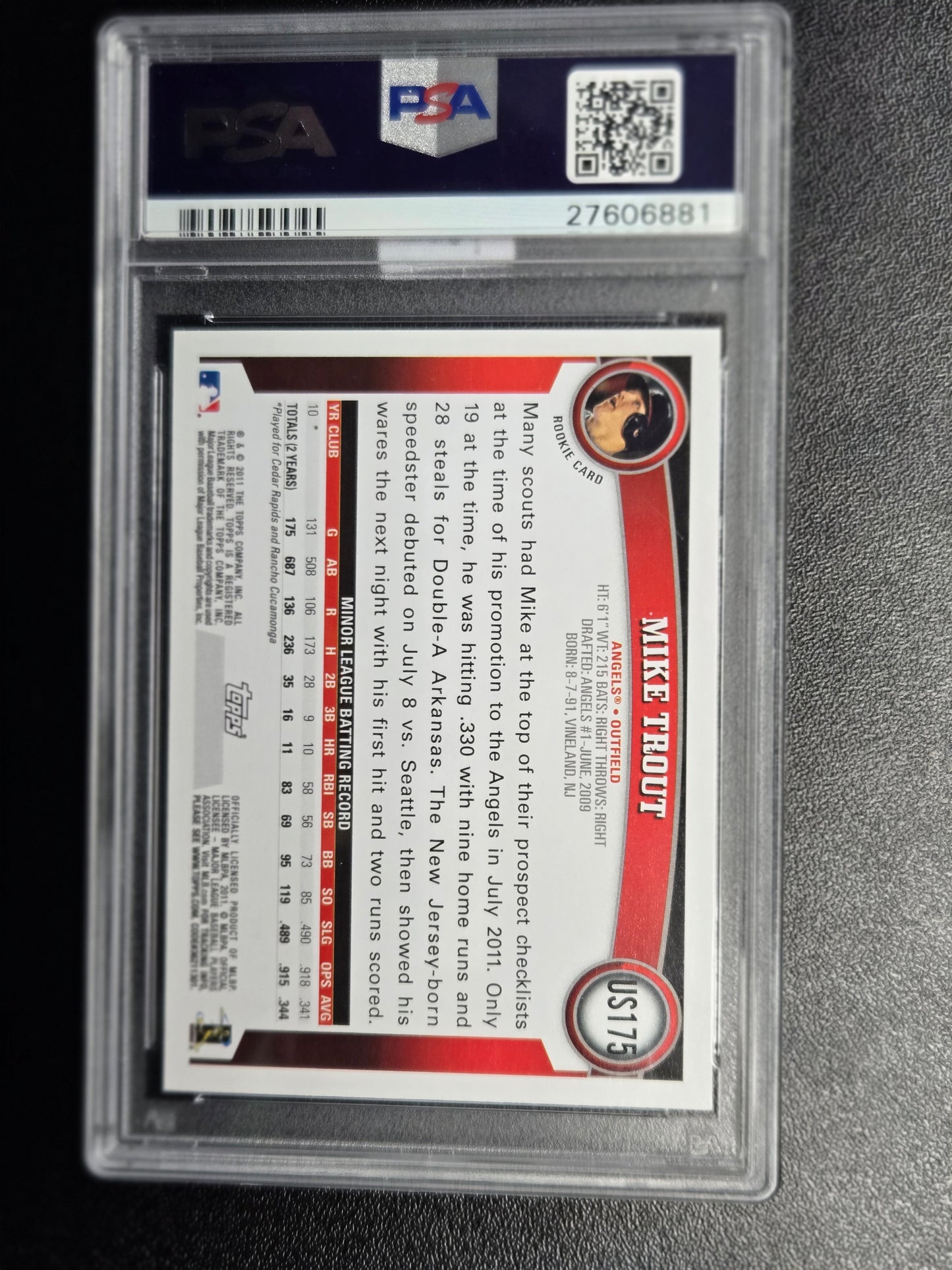 2011 Topps Update Mike Trout #US175