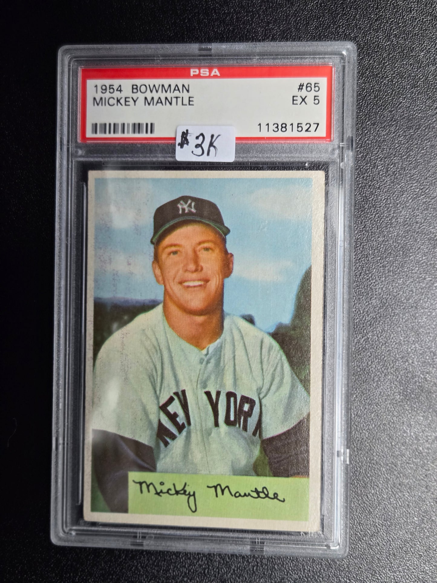 1954 Bowman #65 Mickey Mantle