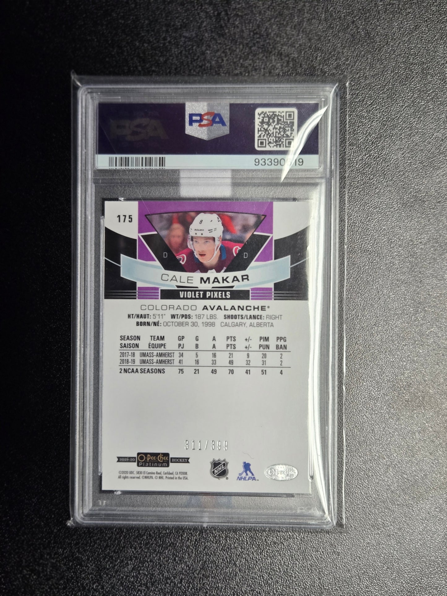 2019 OPC Platinum #175 Cale Makar