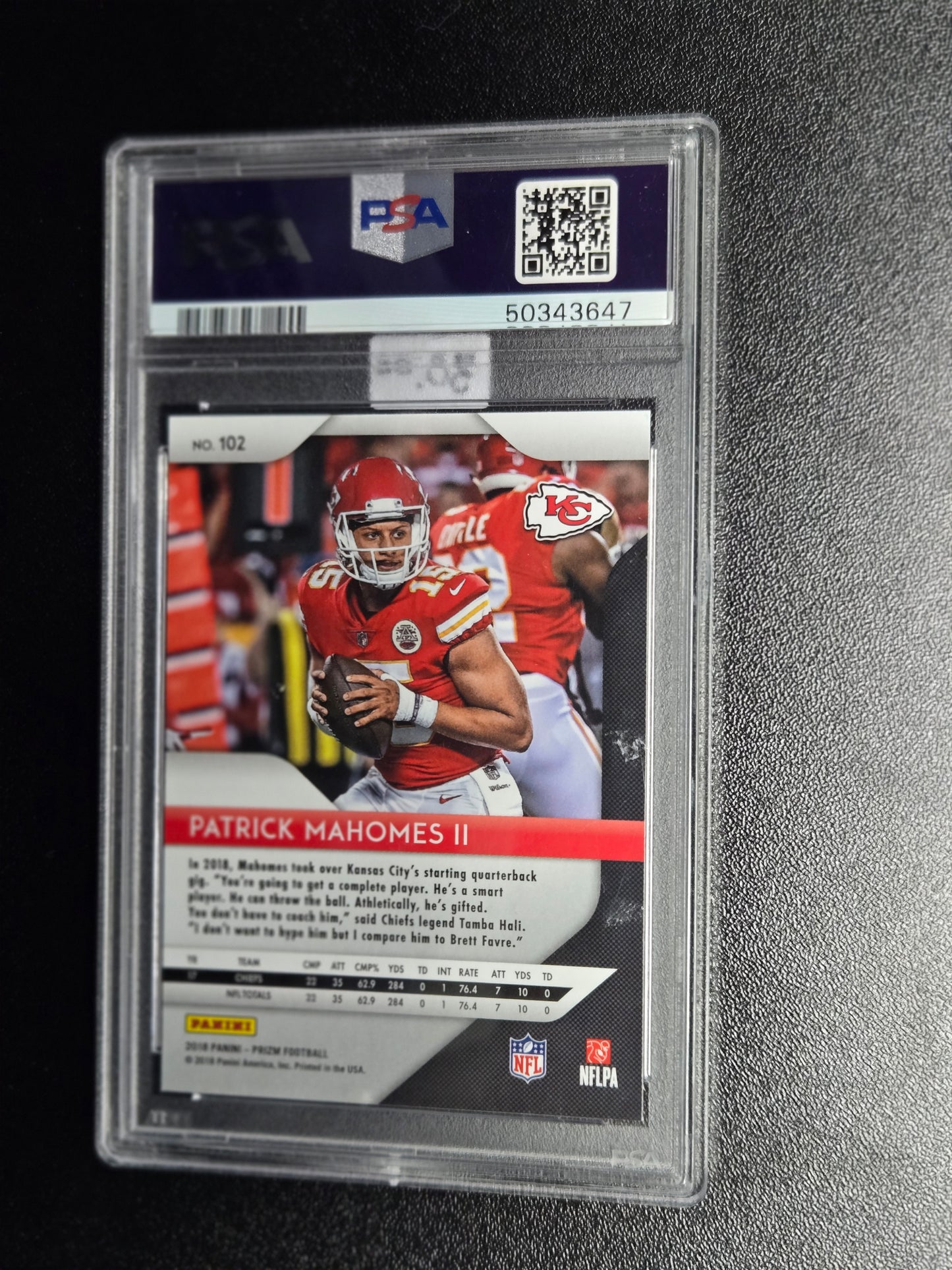 2018 Panini Prizm #102 Patrick Mahomes II