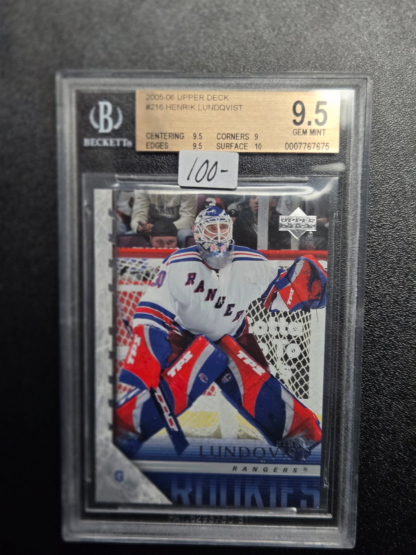 2005-06 Upper Deck #216 Henrik Lundqvist