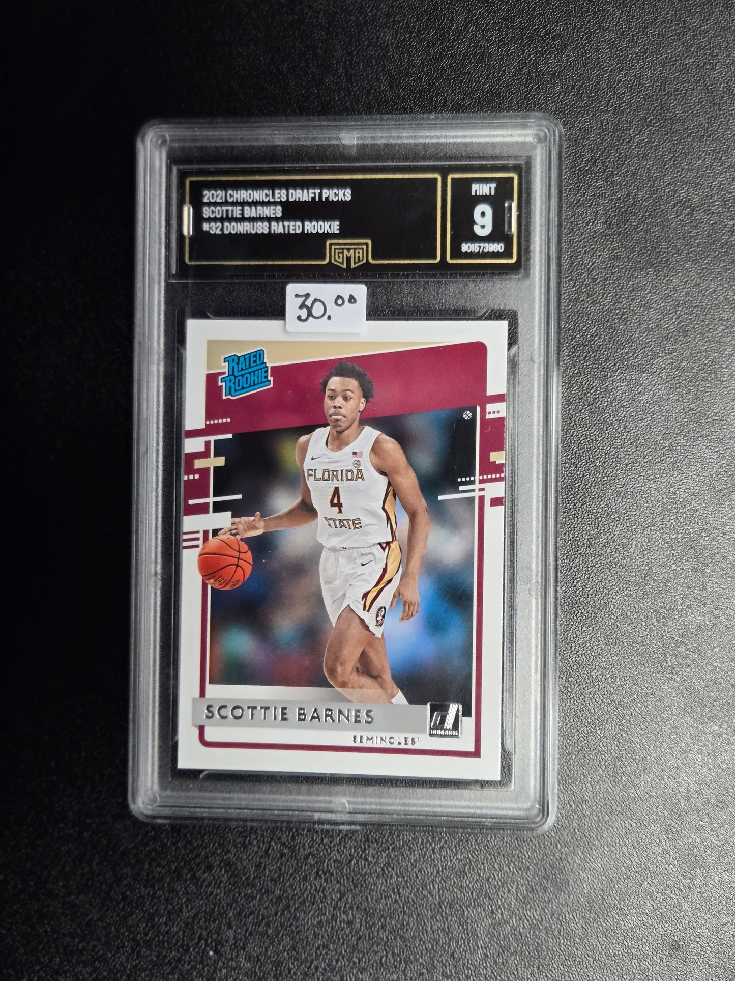2021 Chronicles Draft Picks Scottie Barnes #32 Donruss Rated Rookie