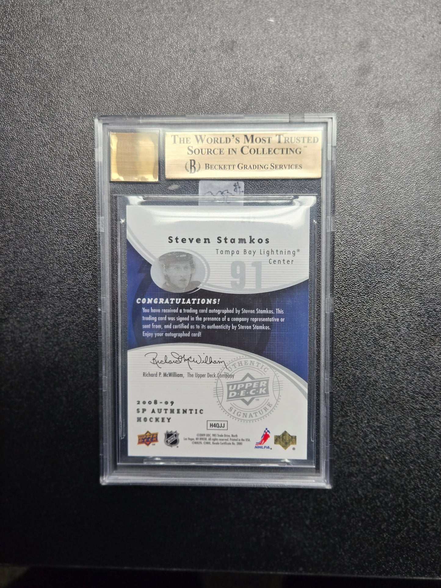 2008-09 SP Authentic #247 Steven Stamkos AUTO