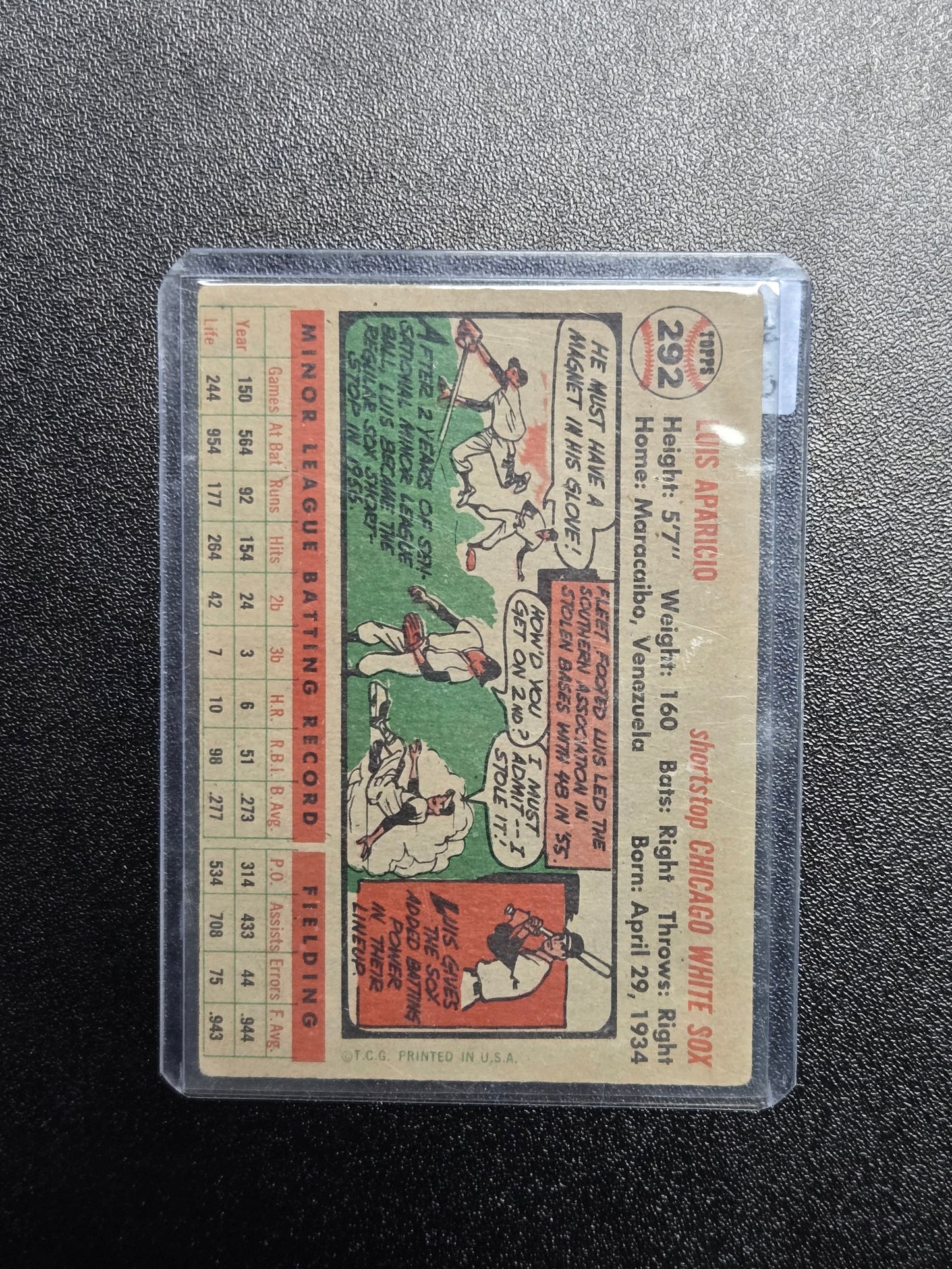 Luis Aparicio 1956 Topps #292