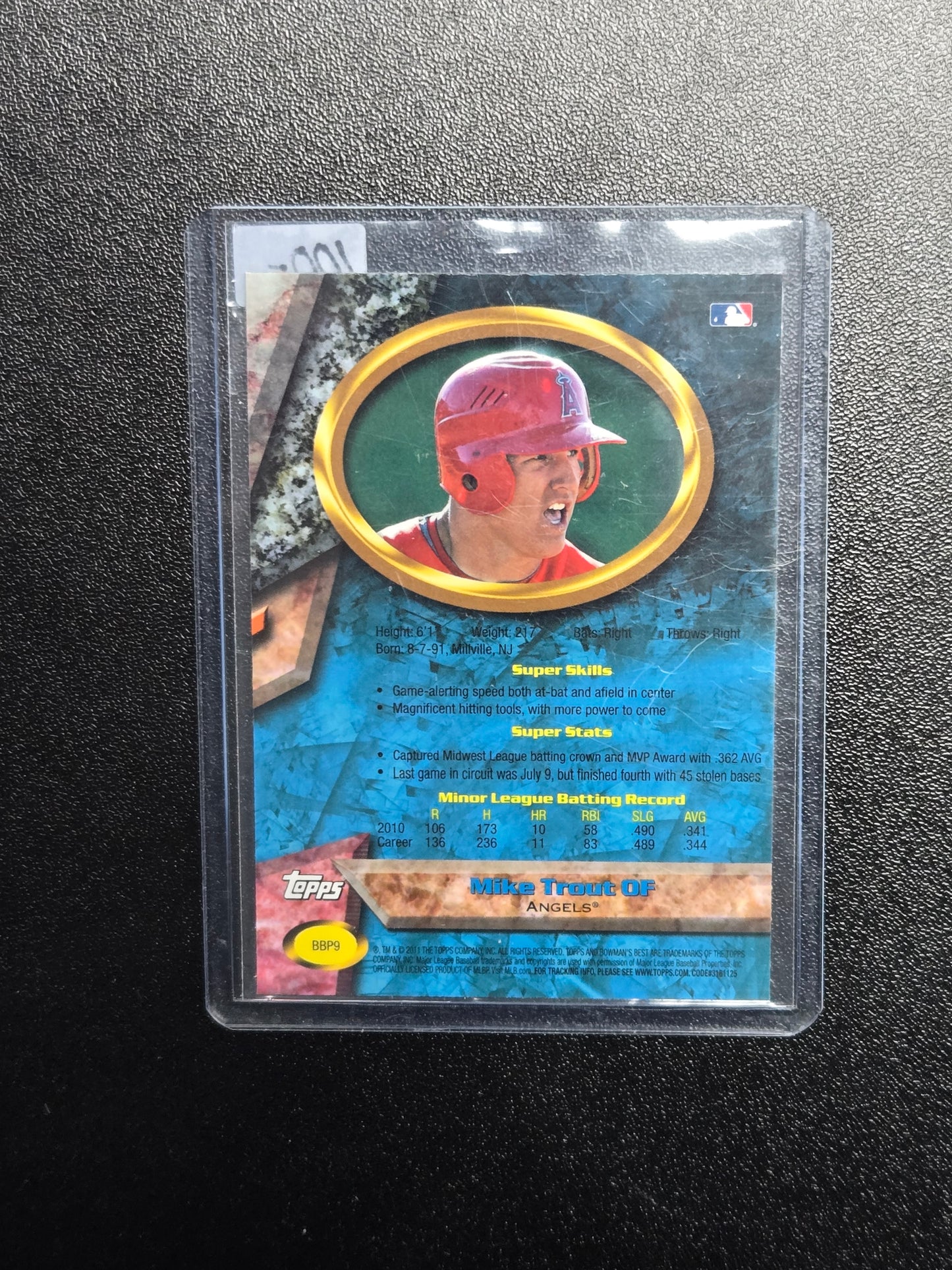 Mike Trout 2011 Bowman RC - Bowman's Best Prospect BBP9