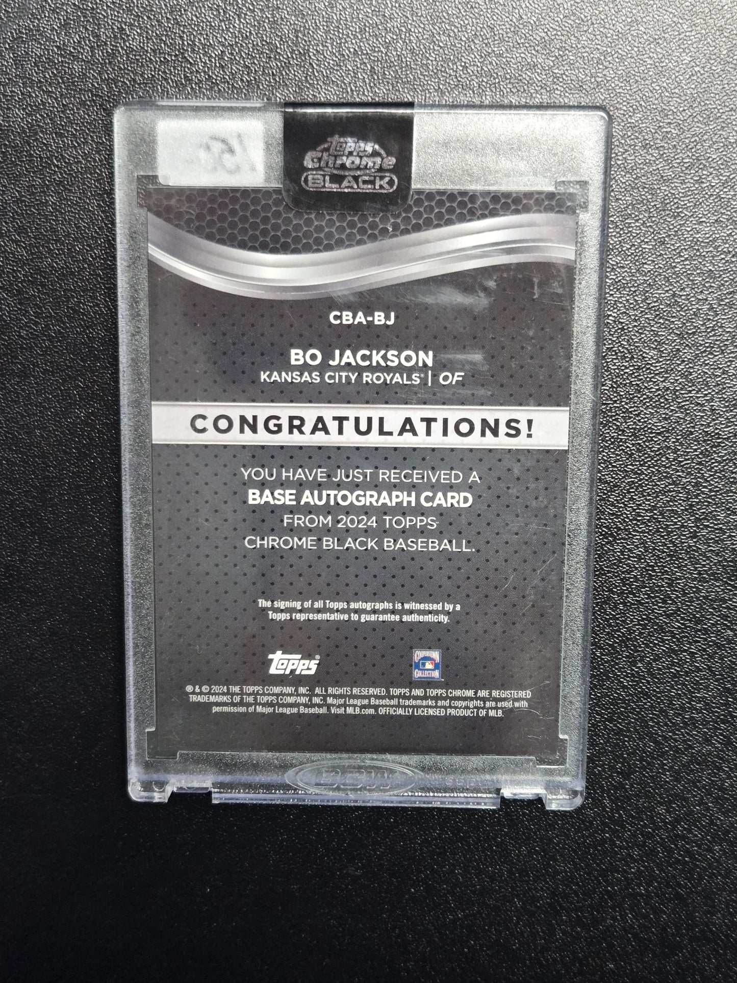 2024 Topps Chrome Black #CBA-BJ Bo Jackson Auto 35/50