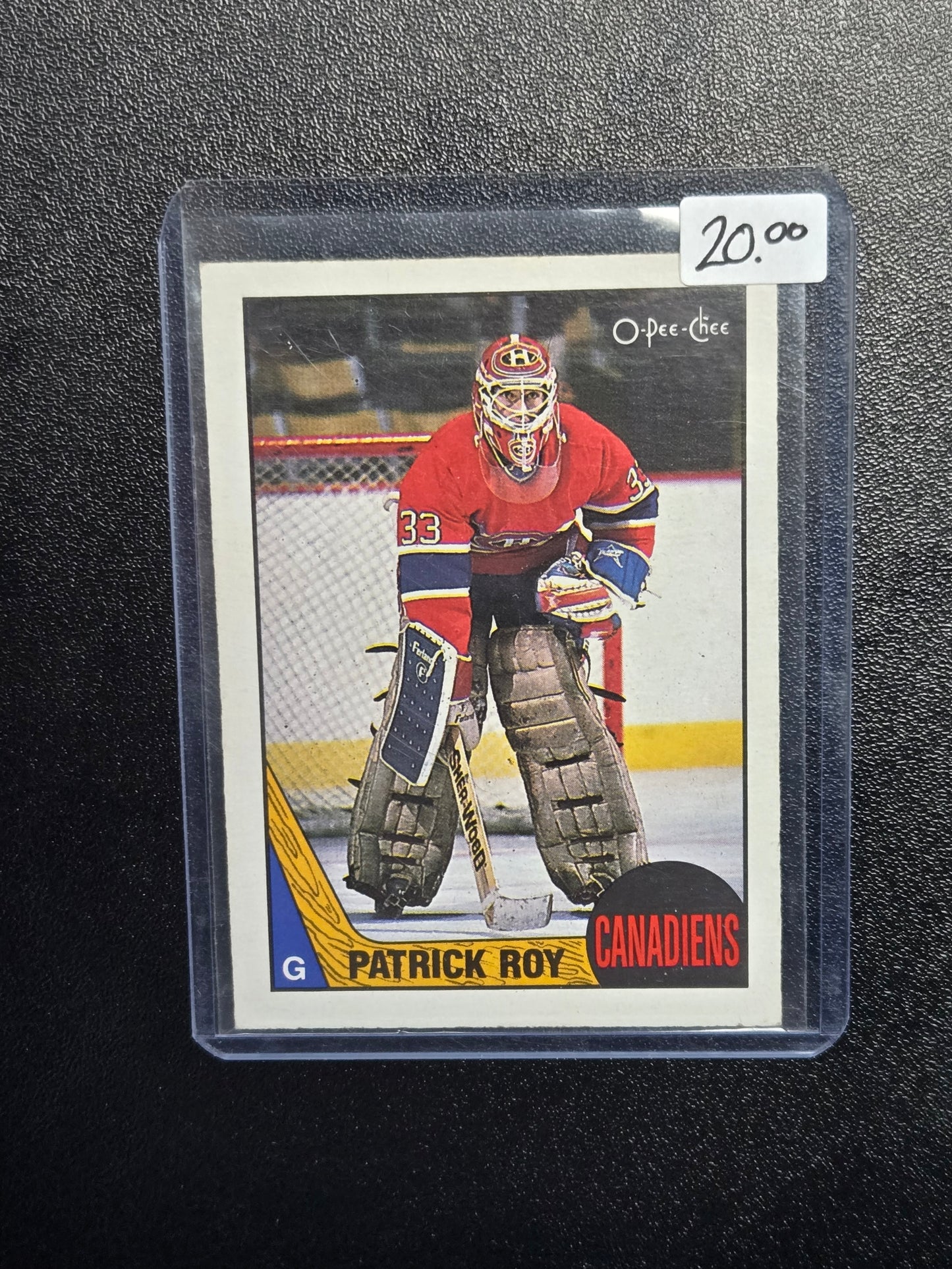 1987-88 OPC Patrick Roy #163