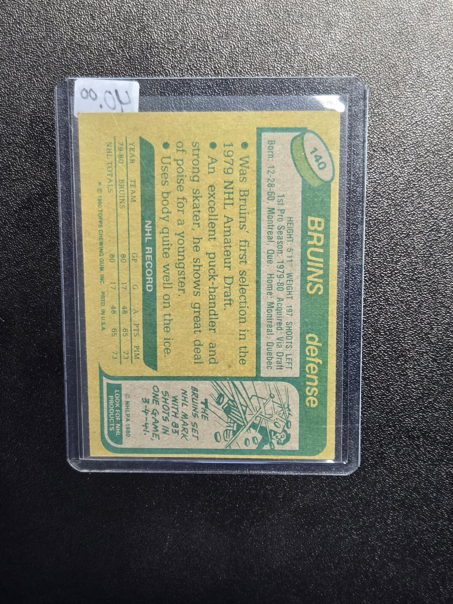 1980-81 Topps Ray Bourque #140