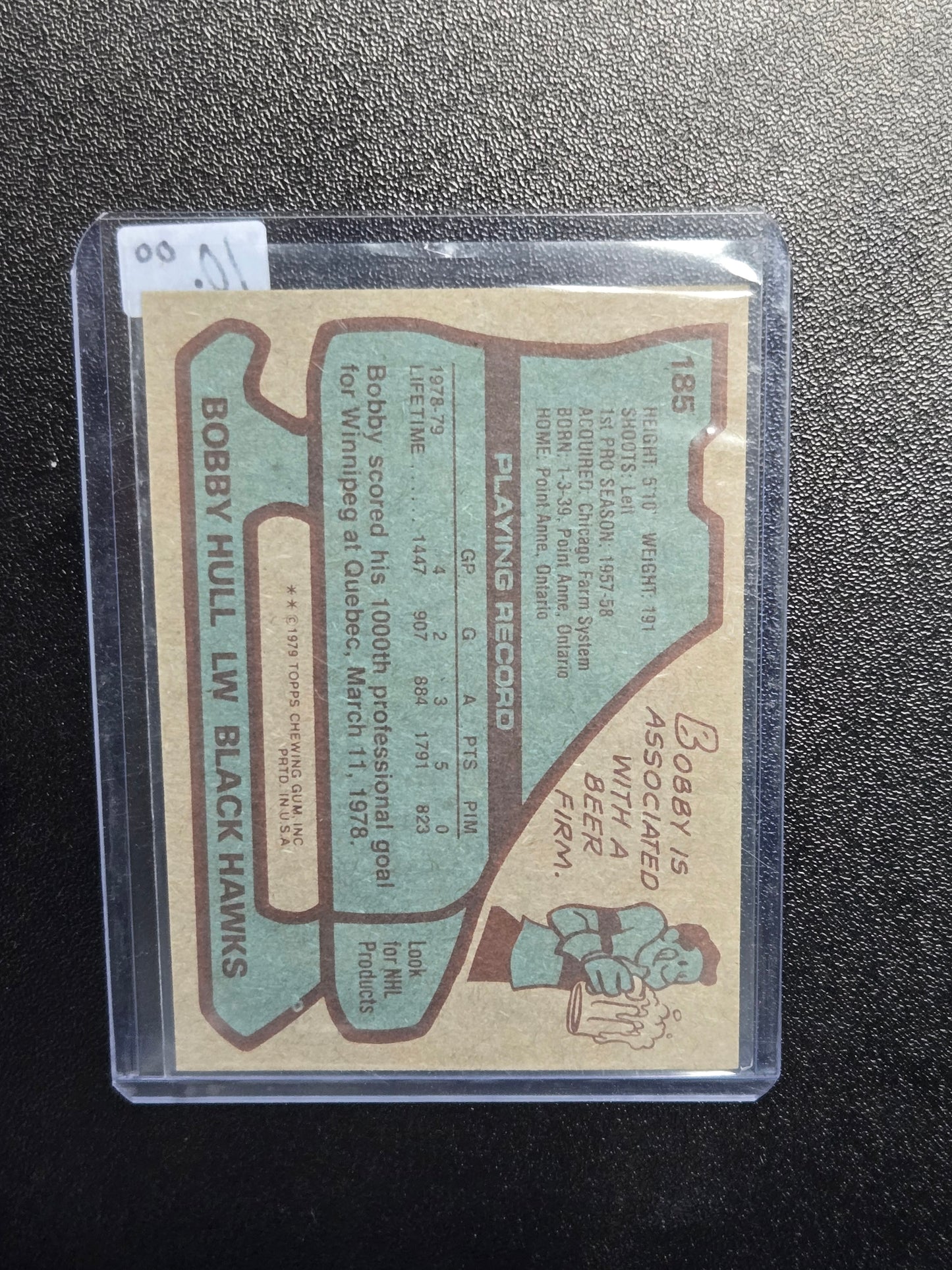 1979-80 Topps Bobby Hull #185