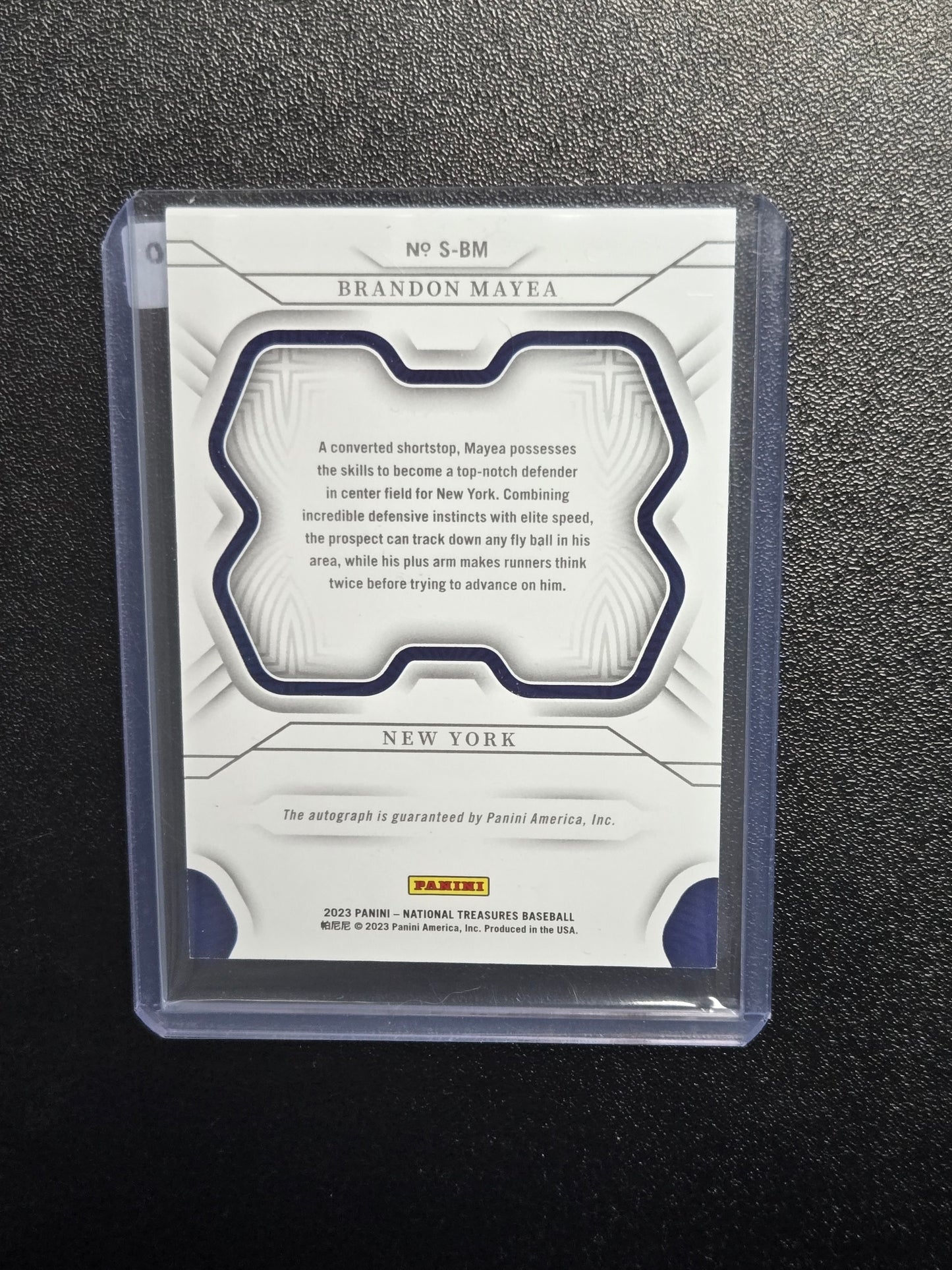 2023 Brandon Mayea Panini Auto 26/99 #S-BM
