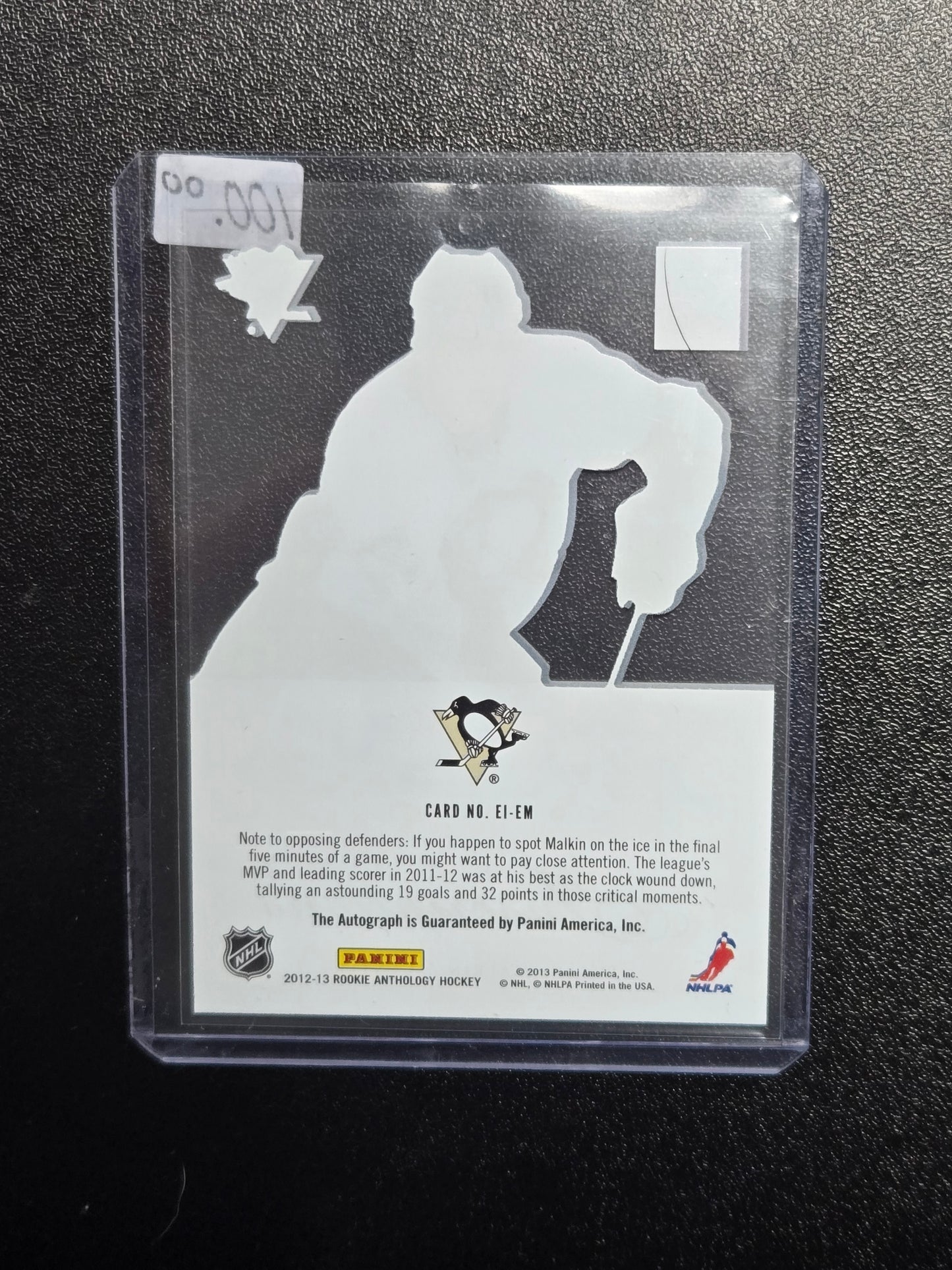 2012-13 Panini Evgeni Malkin Auto #EI-EM