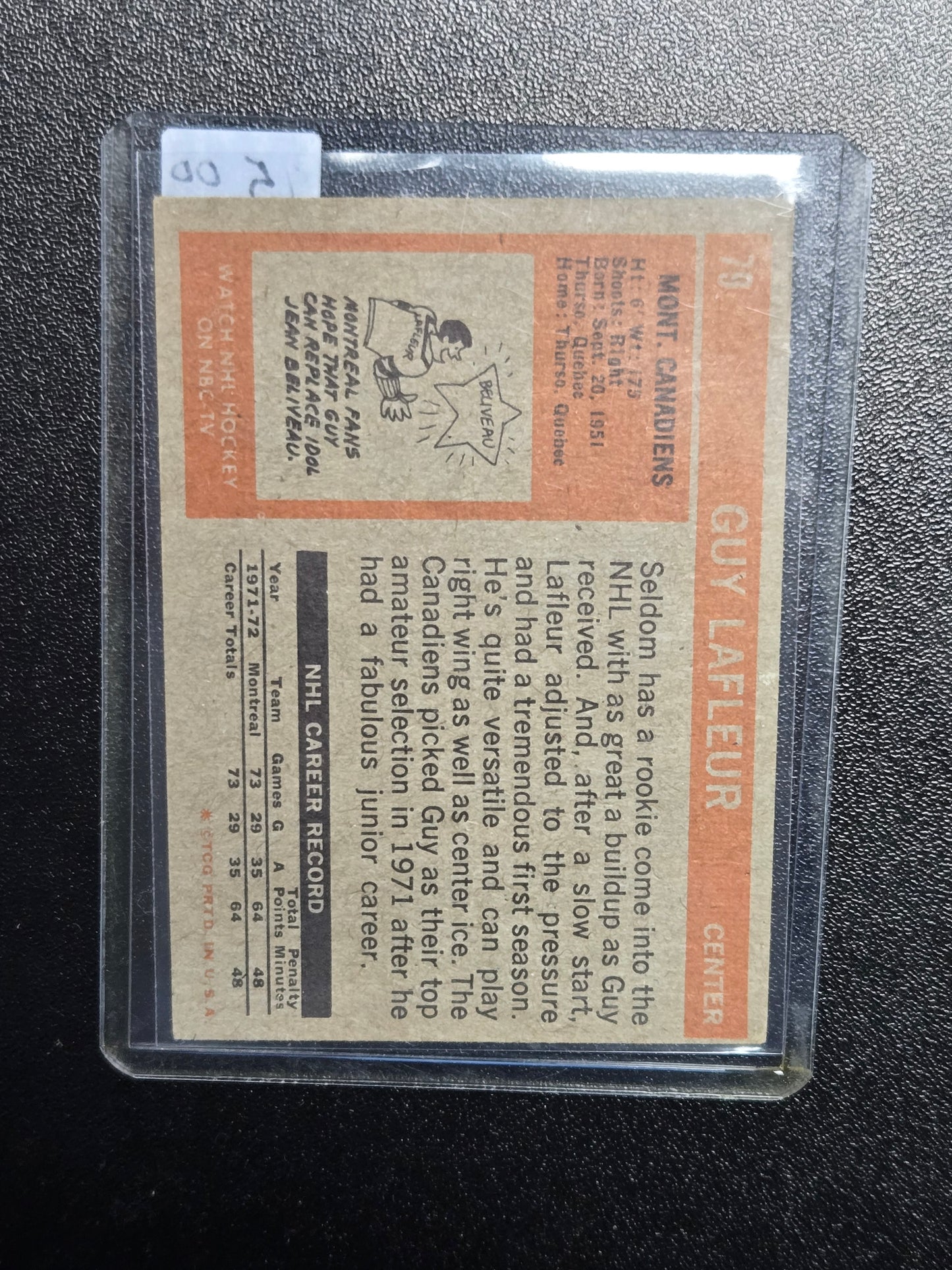 1972-73 Topps Guy Lafleur #79
