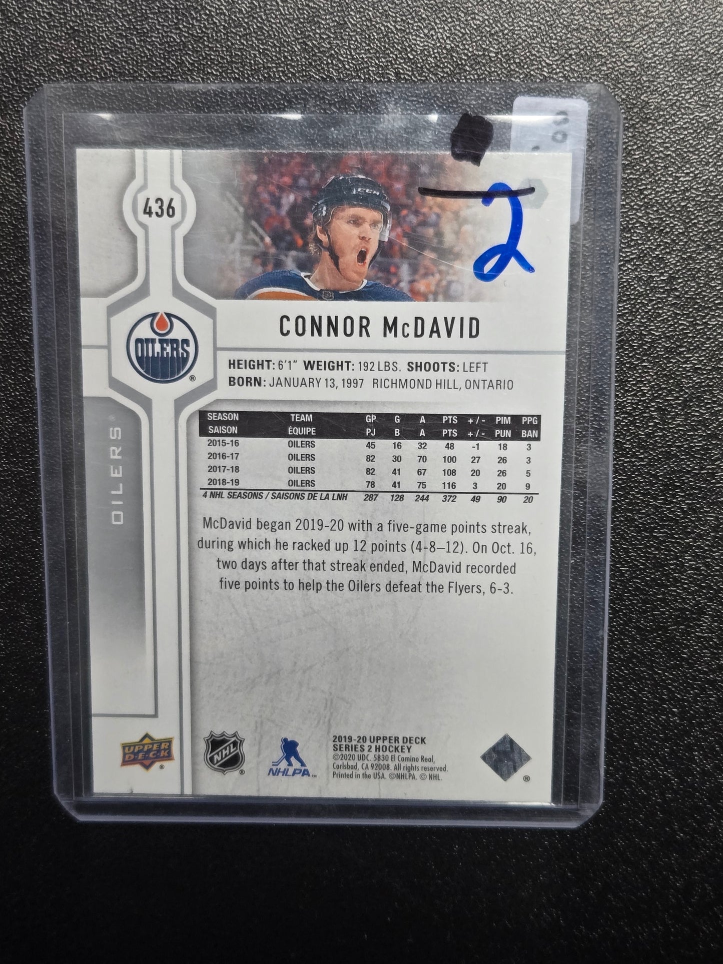 2019-20 UD Series 2 Connor McDavid #436