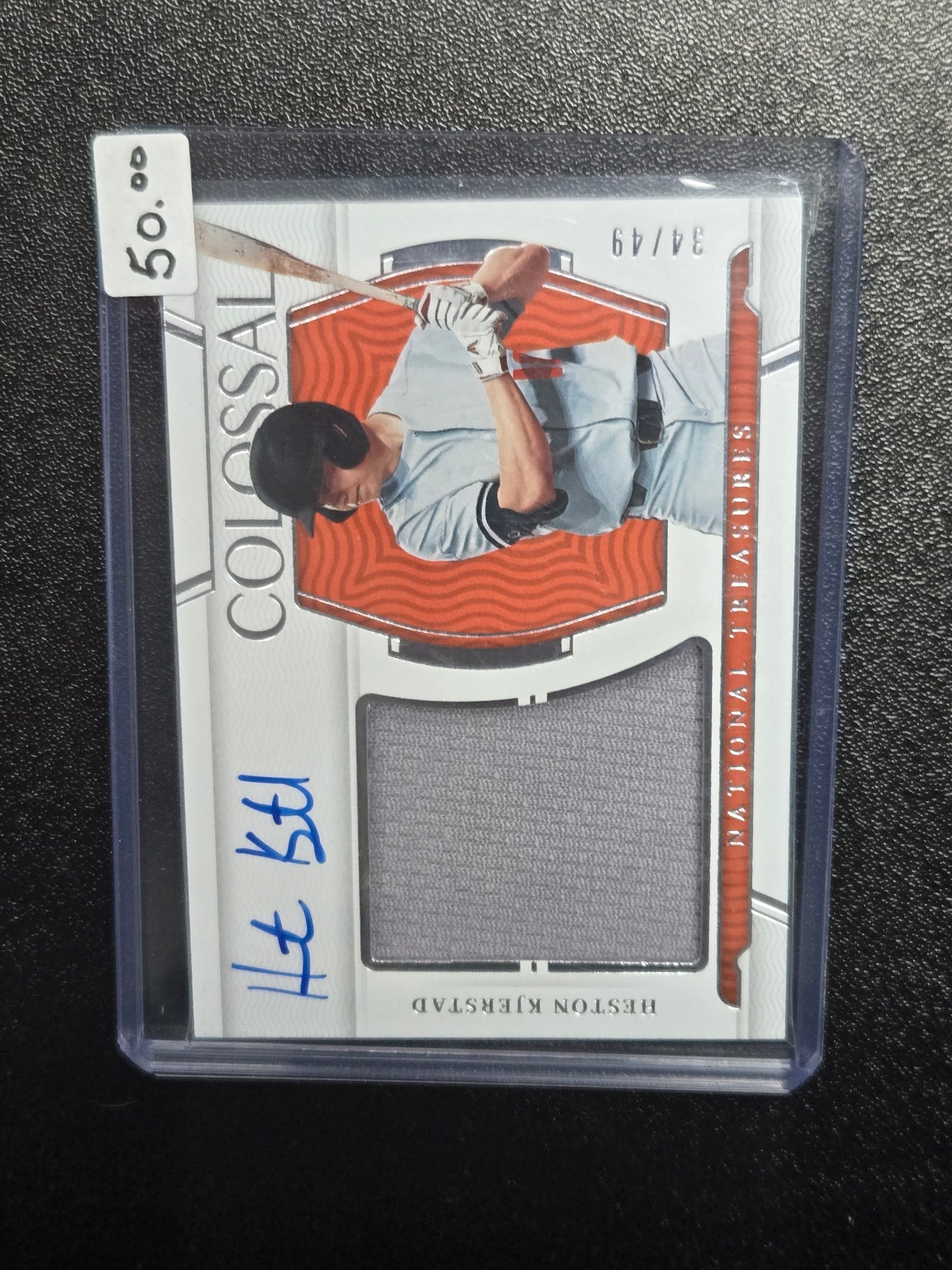 2022 Panini Heston Kjerstad 34/49 Patch Auto #CMS-HK