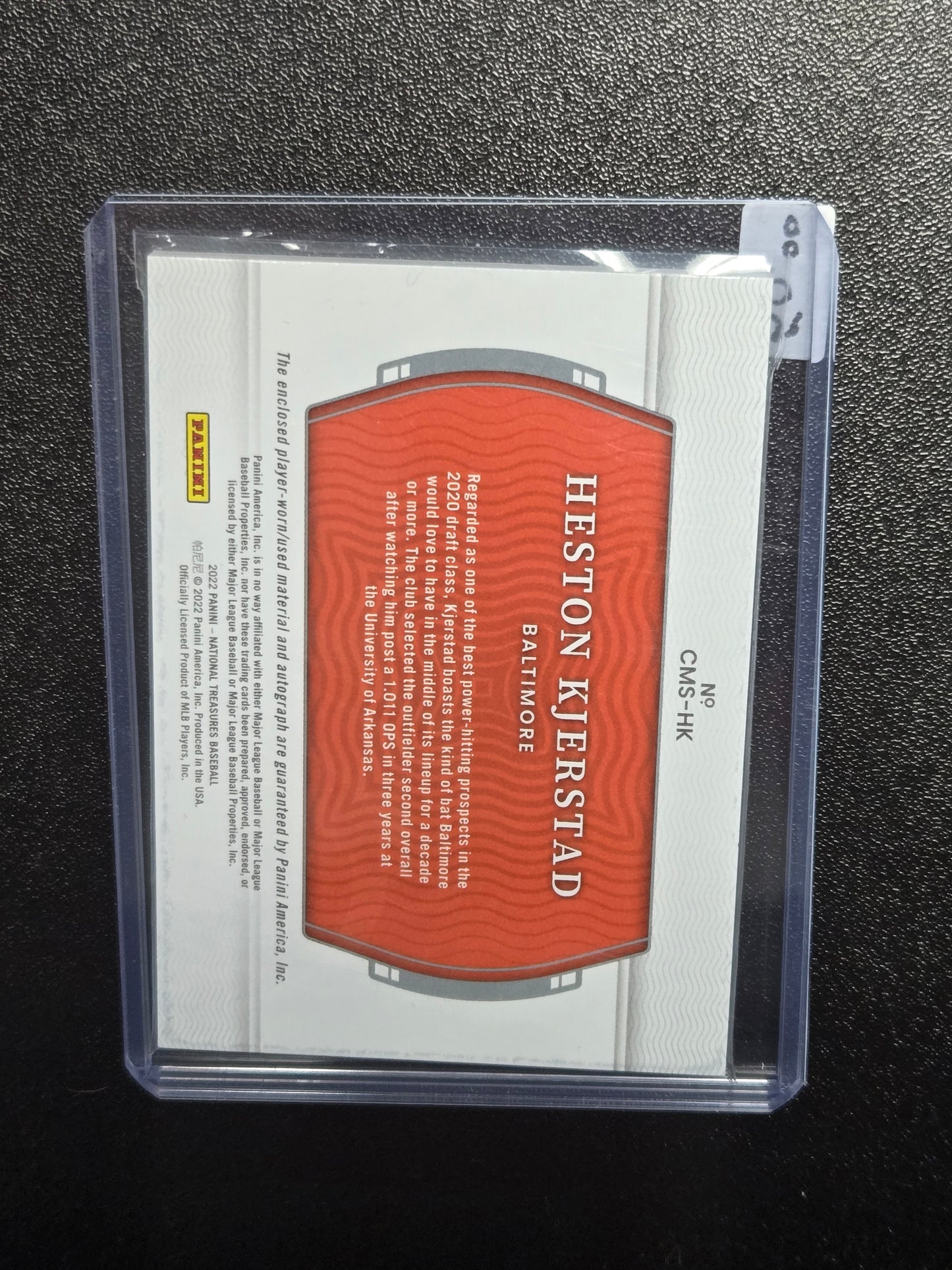 2022 Panini Heston Kjerstad 34/49 Patch Auto #CMS-HK