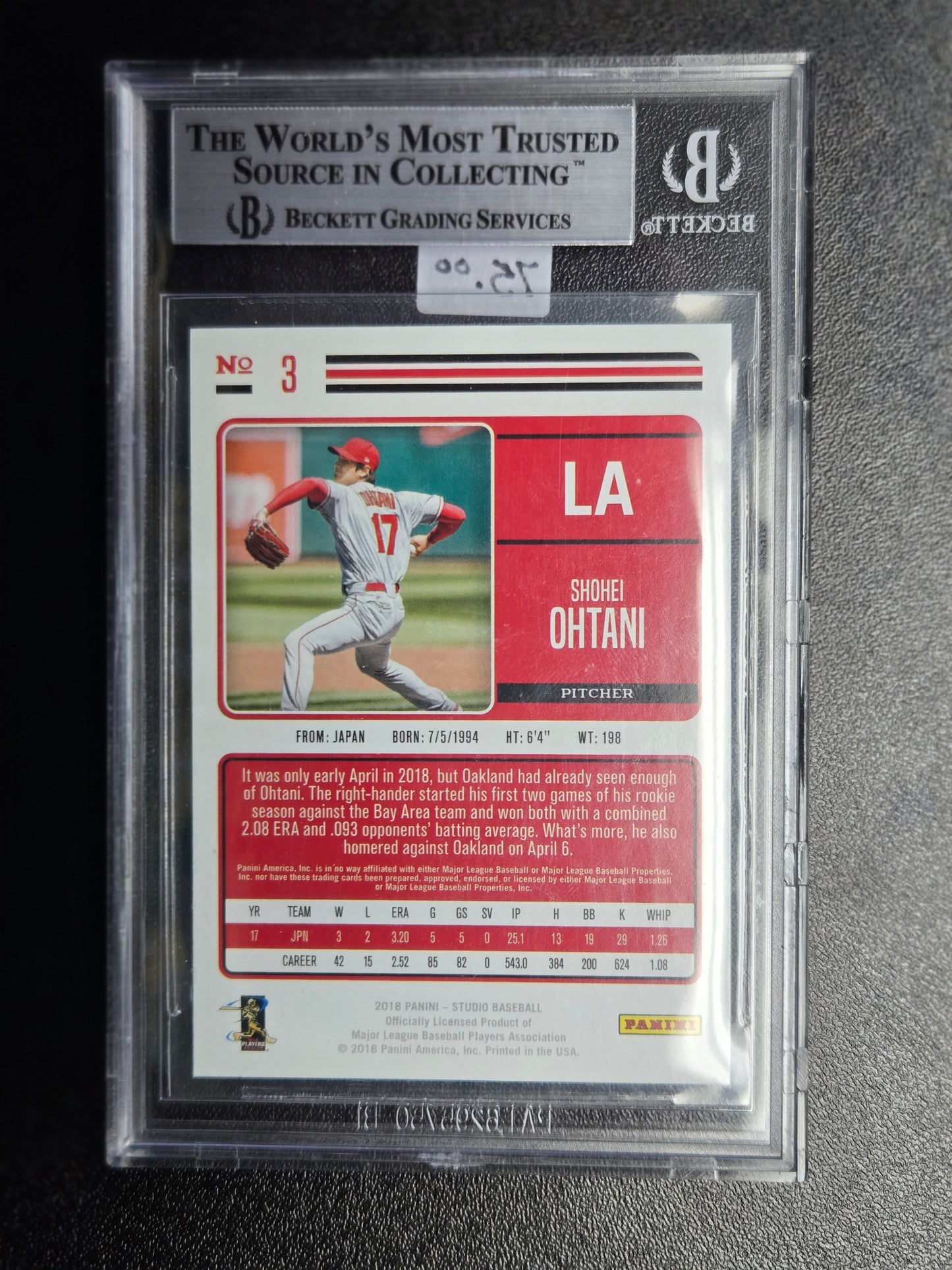 2018 Studio #3 Shohei Ohtani