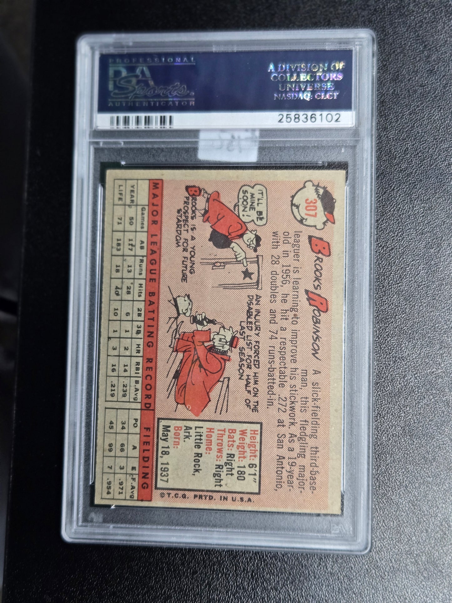 1958 Topps Brooks Robinson #307