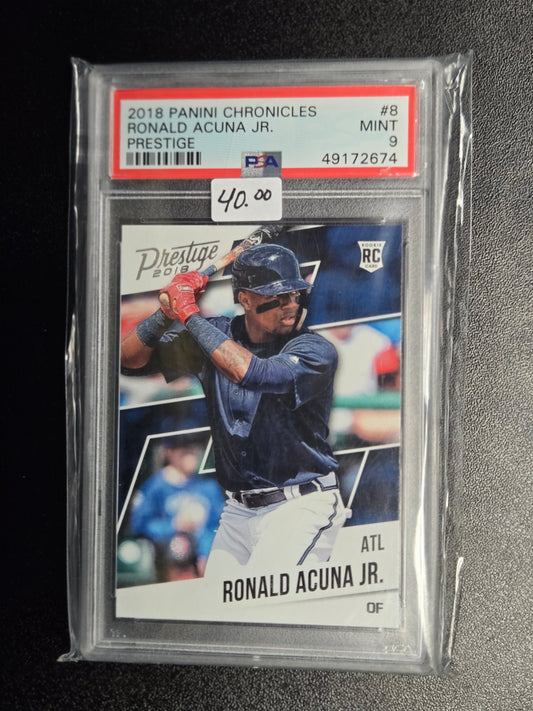 2018 Panini Chronicles #8 Ronald Acuna Jr Prestige