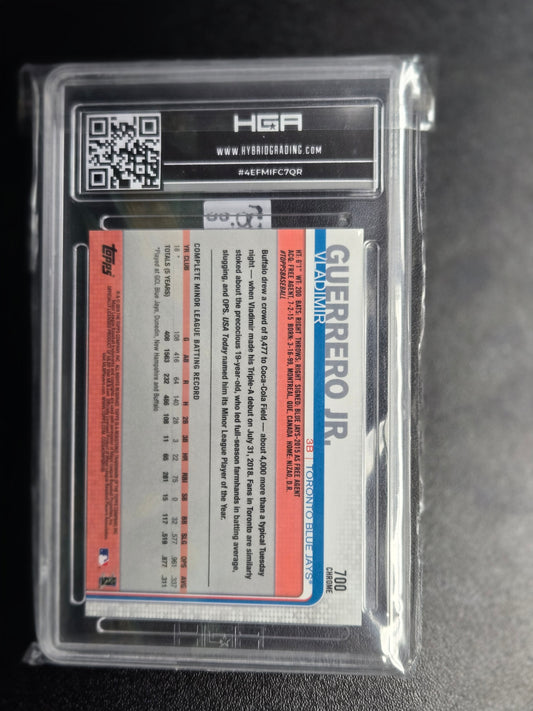 2019 Vladimir Guerrero Jr. Topps Complete Set Chrome Refractor #700