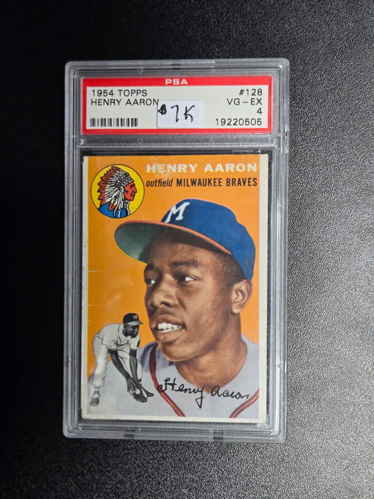 1954 Topps #128 Henry Aaron