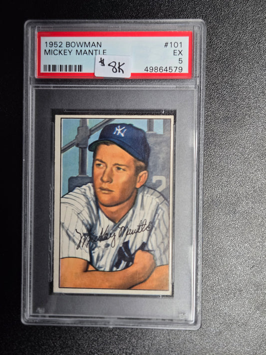 1952 Bowman #101 Mickey Mantle