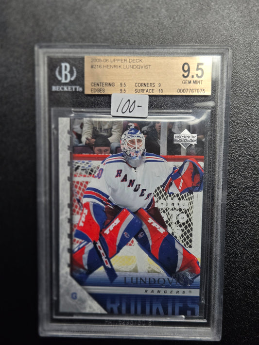 2005-06 Upper Deck #216 Henrik Lundqvist