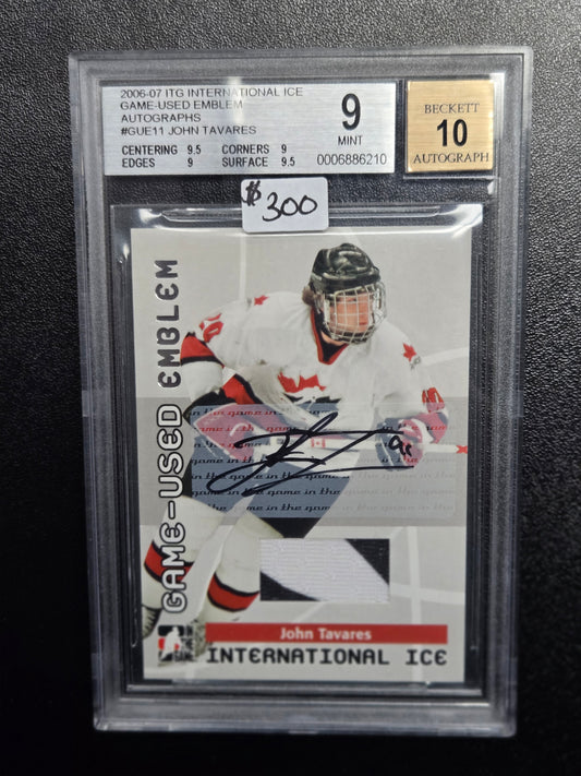 2006-07 ITG International Ice Game-Used Emblem Autographs #GUE11 John Tavares