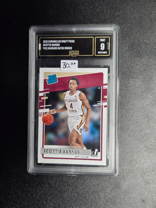 2021 Chronicles Draft Picks Scottie Barnes #32 Donruss Rated Rookie