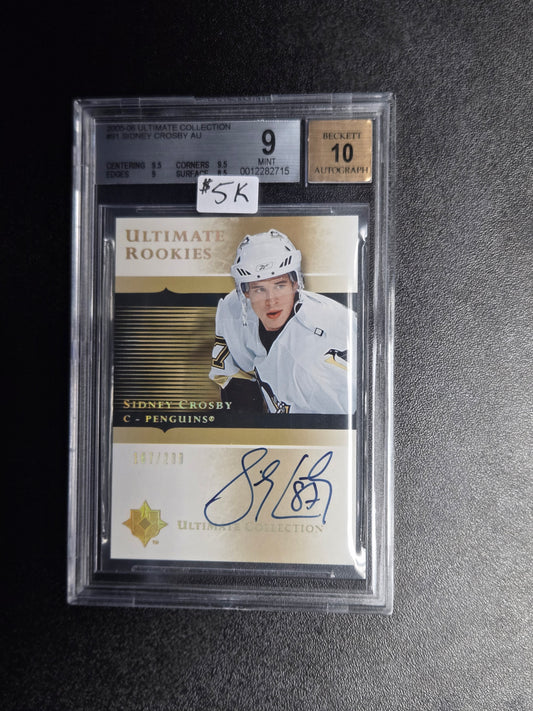 2005-06 Ultimate Collection #91 Sidney Crosby AUTO