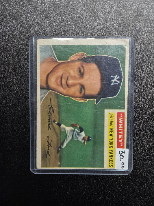 1956 Topps Baseball Whitey Ford #240