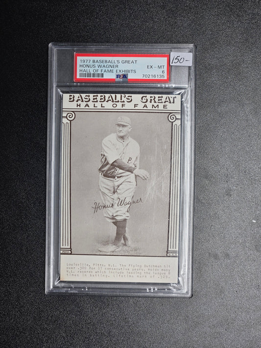 1977 Baseball's Great Honus Wagner Hall Of Fame Exhibits