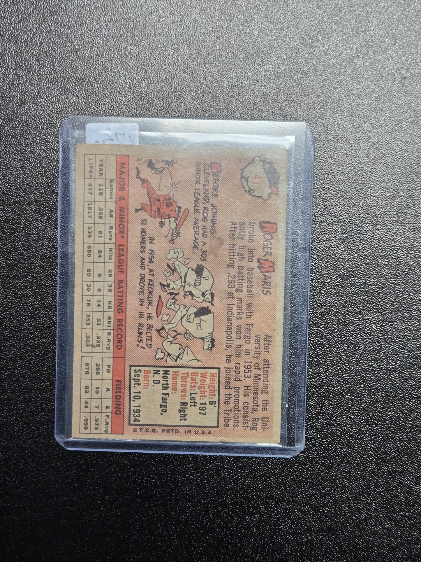 1958 Topps Rookie Roger Maris