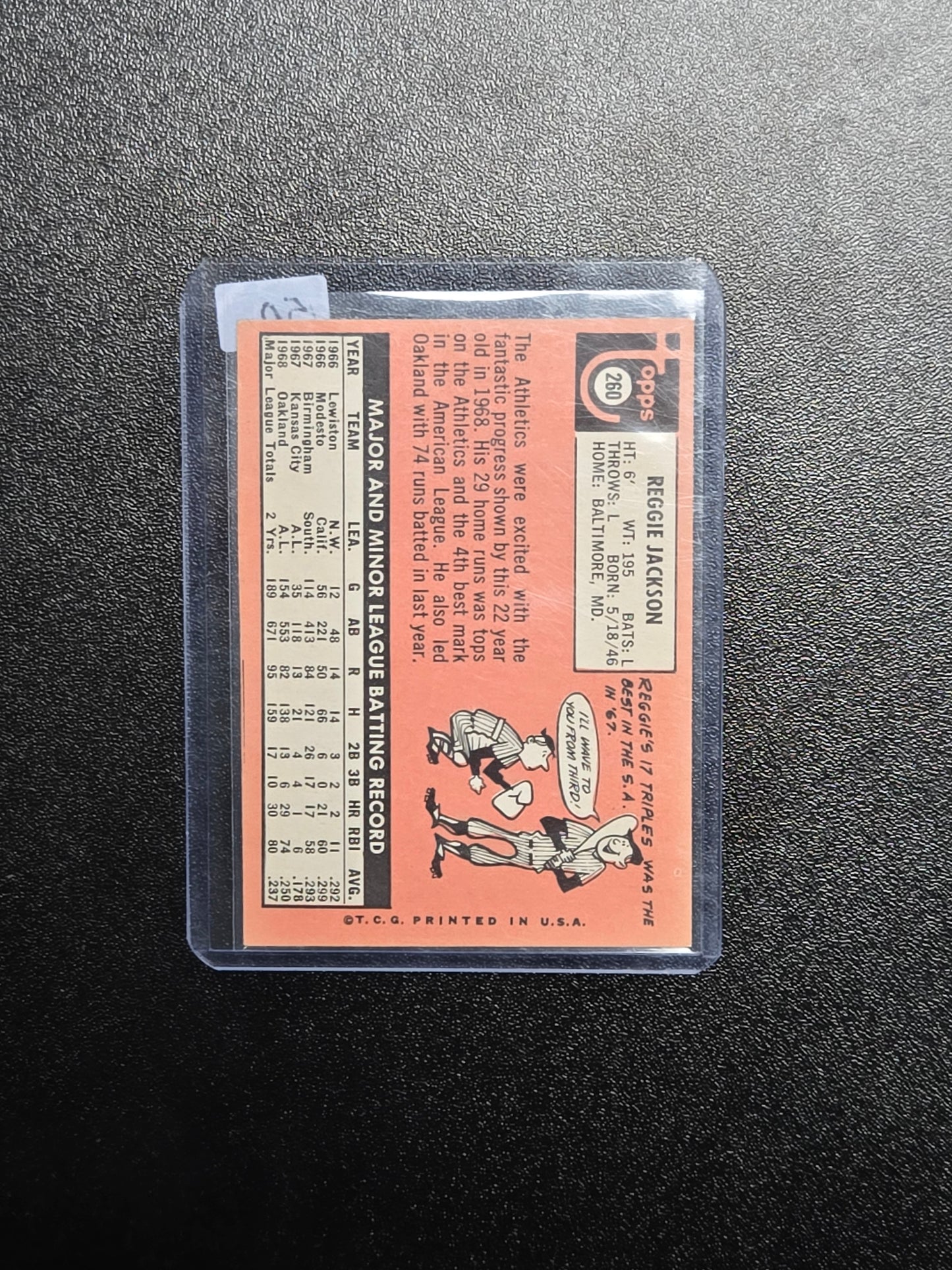 1969 Topps Reggie Jackson