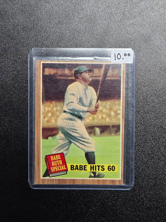 BABE RUTH 1962 Topps Babe Ruth Special "Babe Hits 60" #139