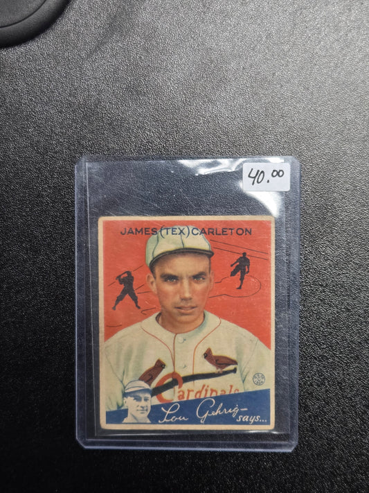 1934 Goudey #48 Tex Carleton