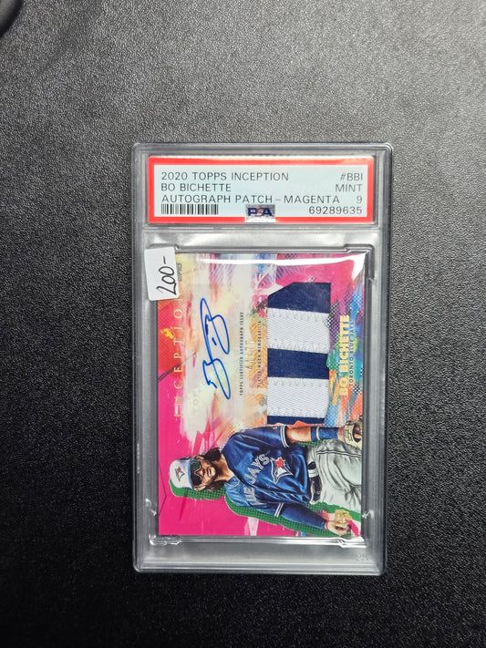 2020 Topps Inception Bo Bichette Auto Patch - Magenta