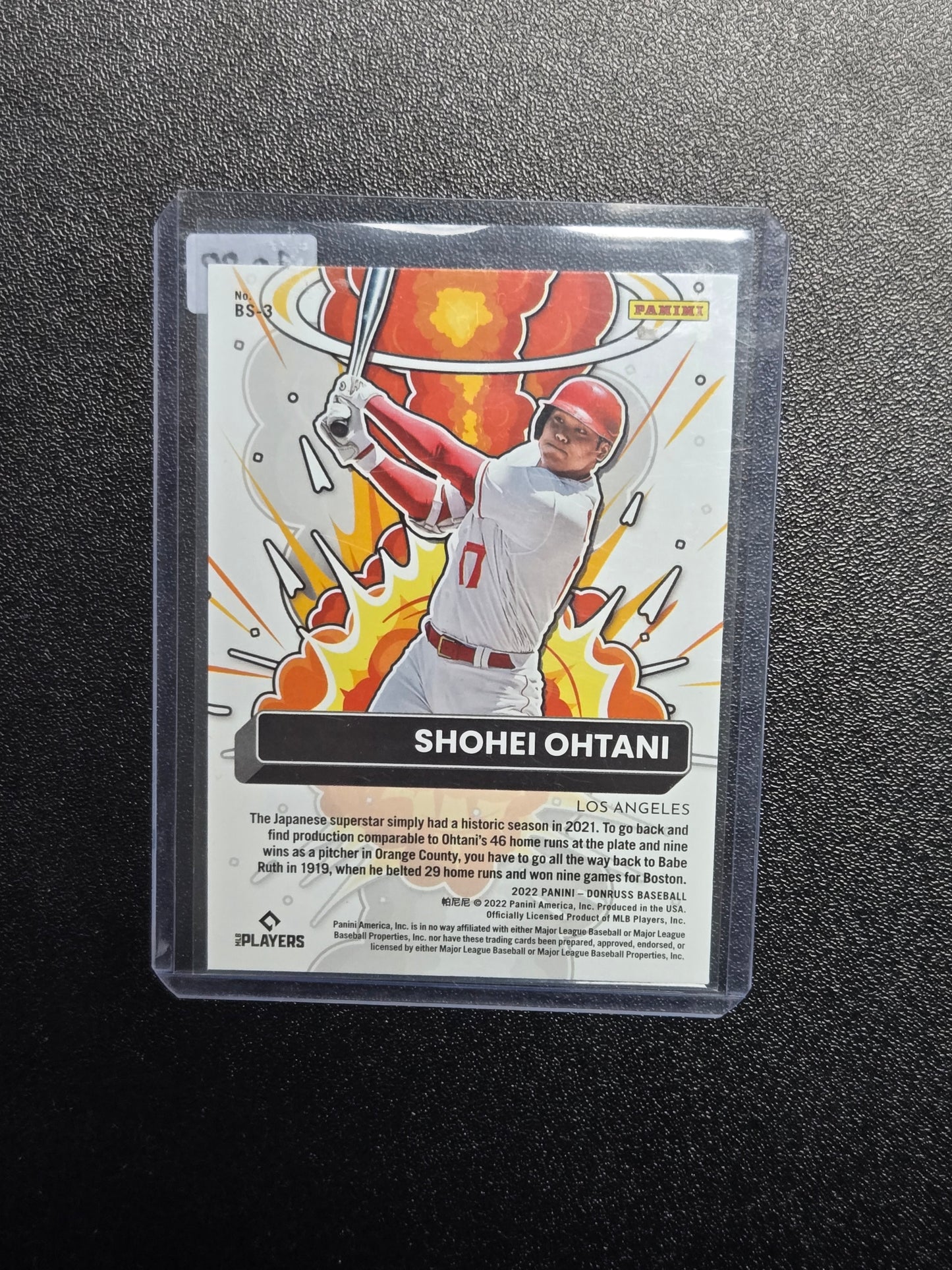 2022 PANINI DONRUSS BOMB SQUAD DIAMOND #BS3 SHOHEI OHTANI