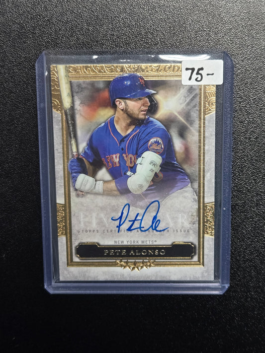 Pete Alonso 2020 Topps Five Star Auto