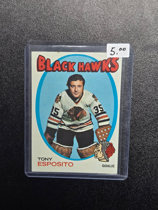 1971-72 Tony Esposito O-Pee-Chee Hockey Blackhawks #110