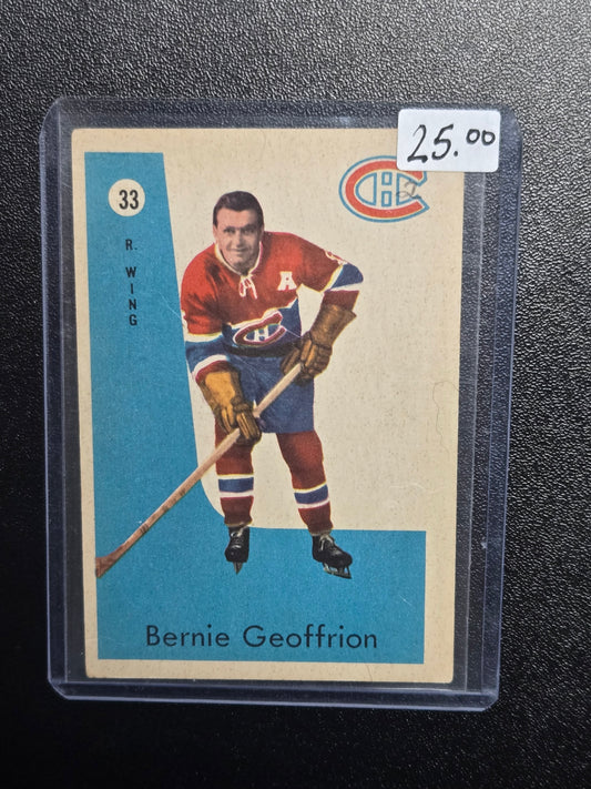 BERNIE GEOFFRION 1959-60 PARKHURST 59-60 NO 33