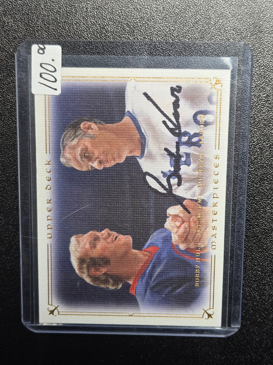 Bobby Hull and Gordie Howe 2008 Upper Deck Masterpieces Hockey Card #28