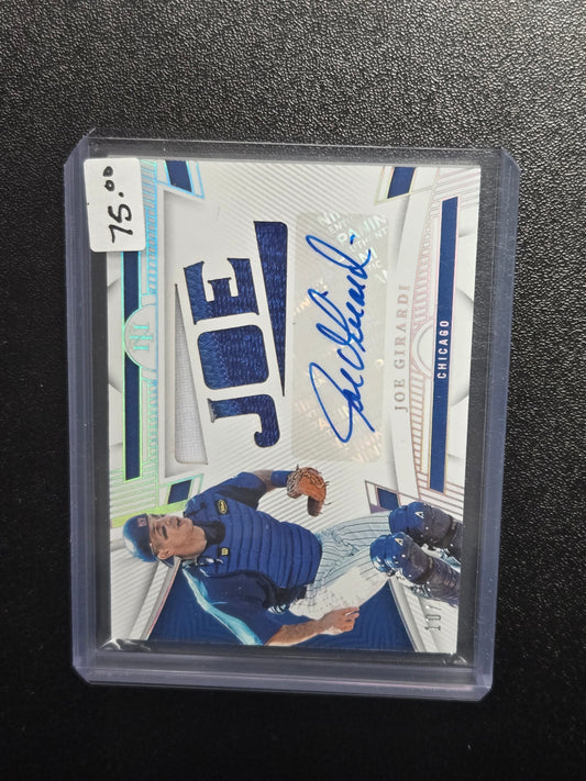 2023 Panini Joe Girardi National Treasures #DMS-JG Patch Auto