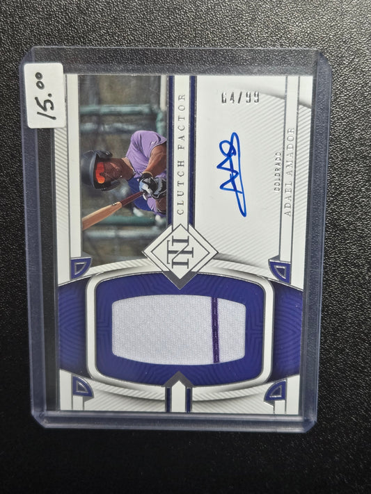 2023 Panini Adael Amador National Treasures Patch Auto 64/99 #CFS-AA