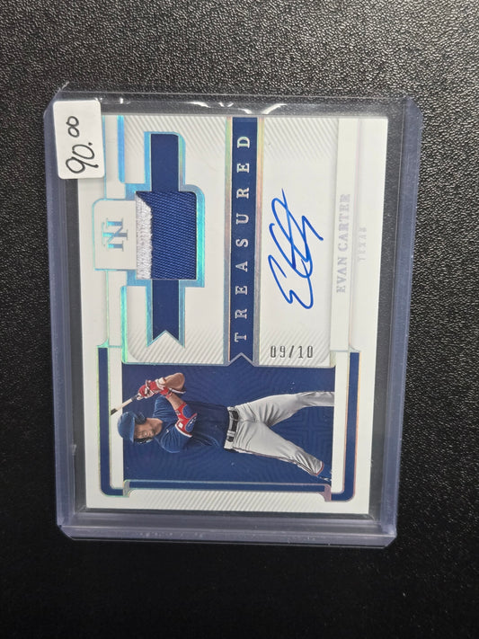 2023 Panini Evan Carter Patch Auto 09/10 #TMS-EC